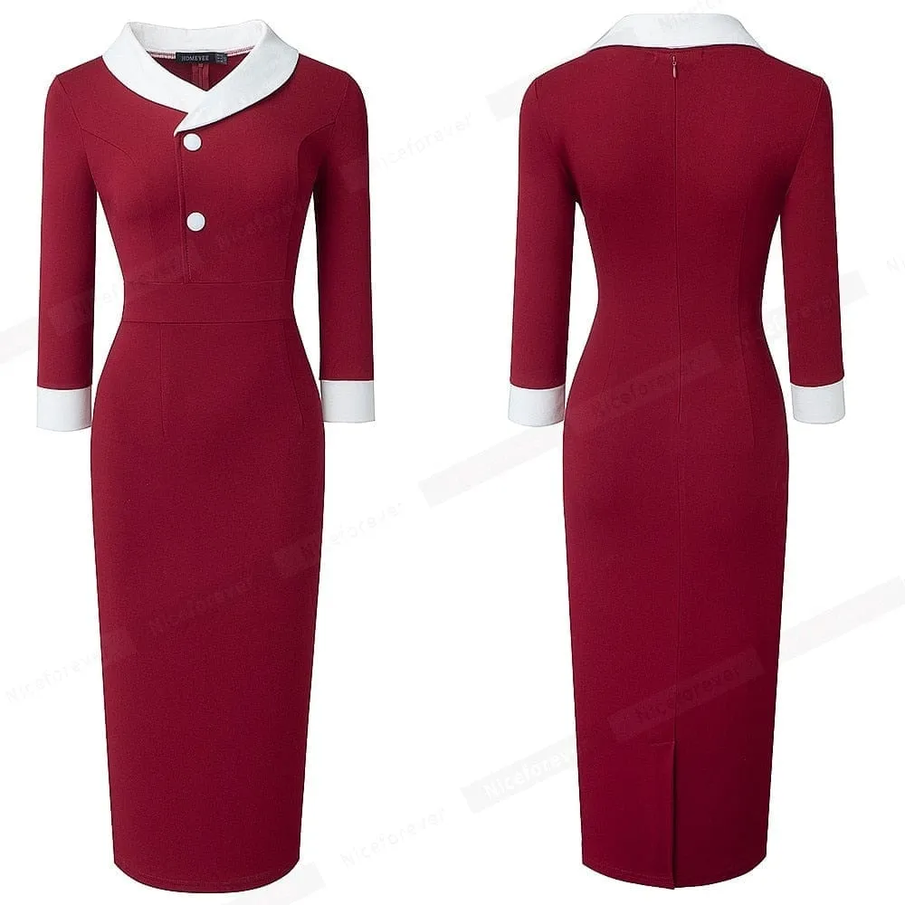 Elegant Office Dresses Business Formal Sheath Dress