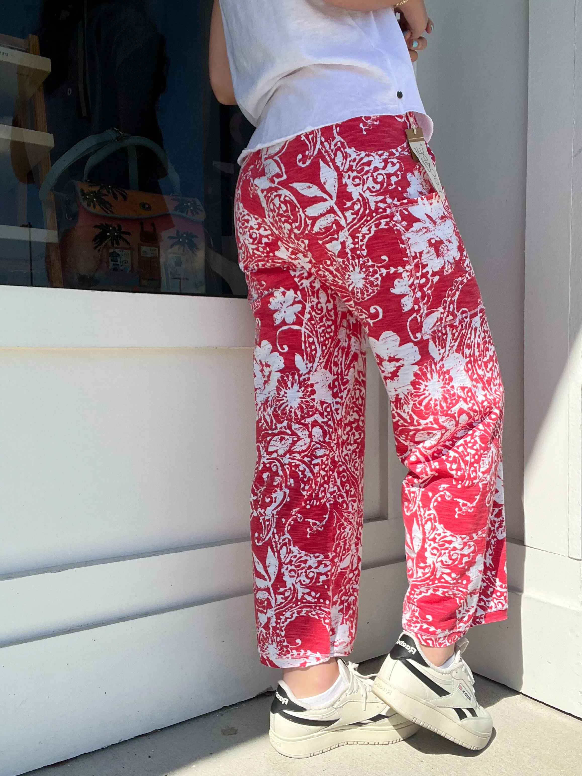 Escape by Habitat Paisley Scroll Cotton Flood Pant