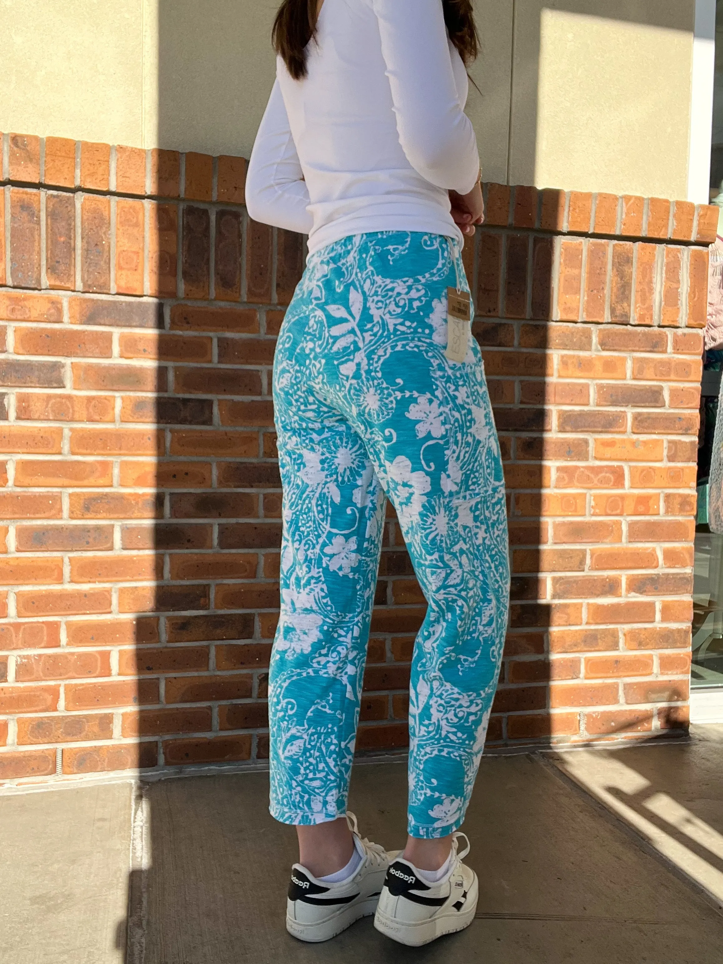 Escape by Habitat Paisley Scroll Cotton Flood Pant