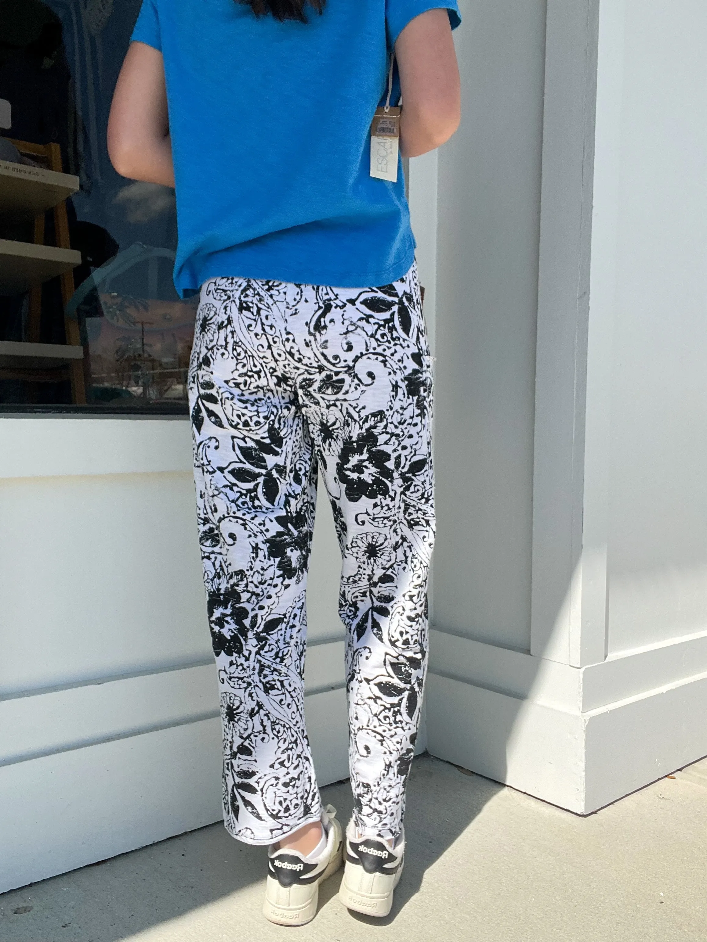 Escape by Habitat Paisley Scroll Cotton Flood Pant