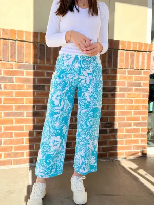 Escape by Habitat Paisley Scroll Cotton Flood Pant