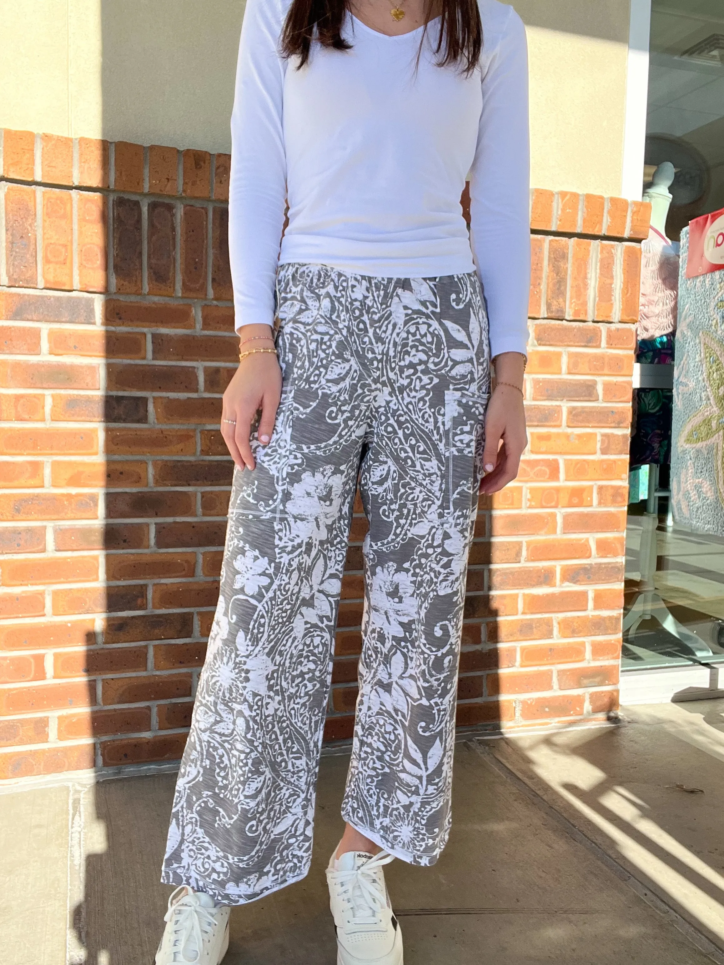 Escape by Habitat Paisley Scroll Cotton Flood Pant