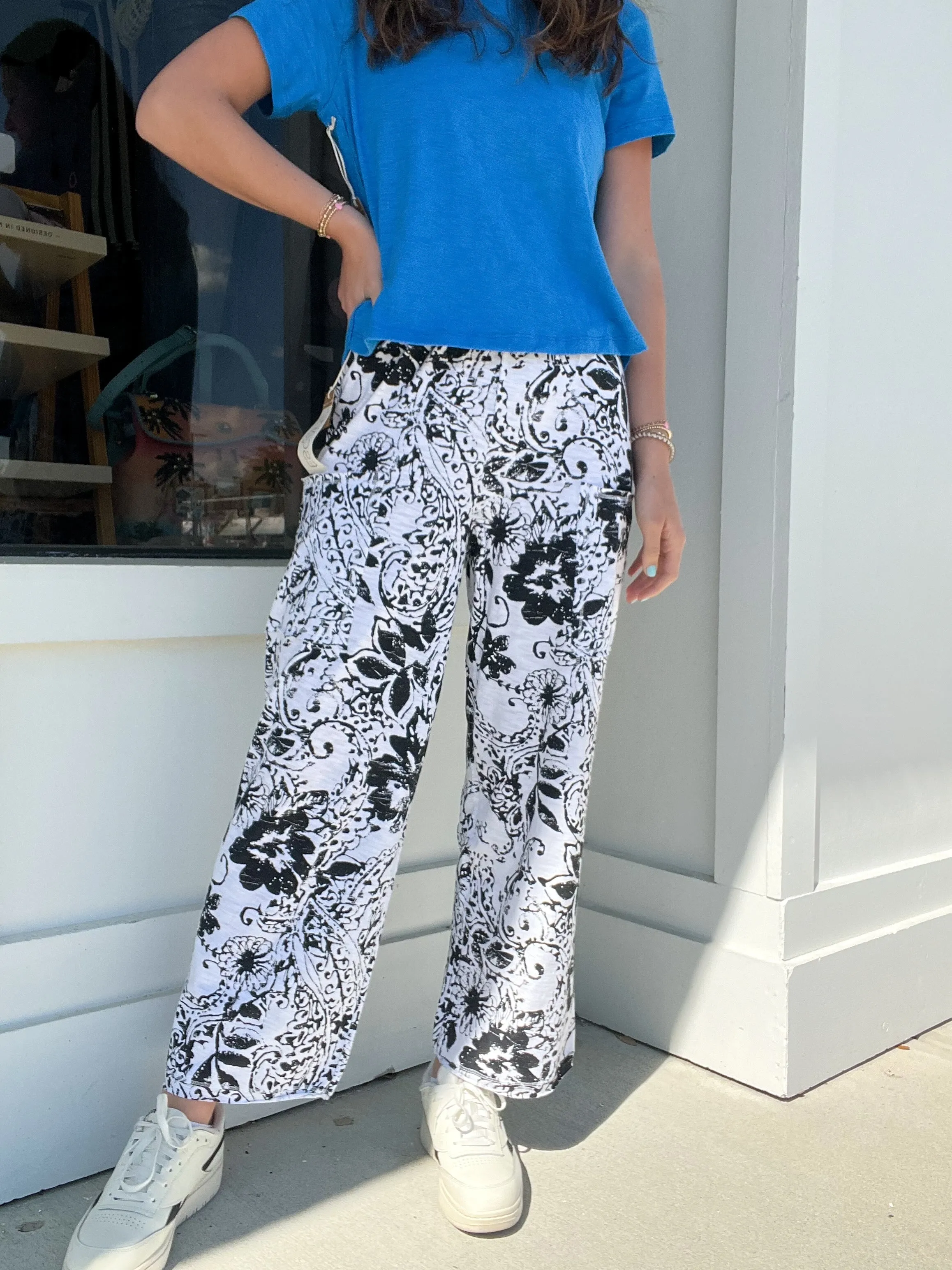 Escape by Habitat Paisley Scroll Cotton Flood Pant