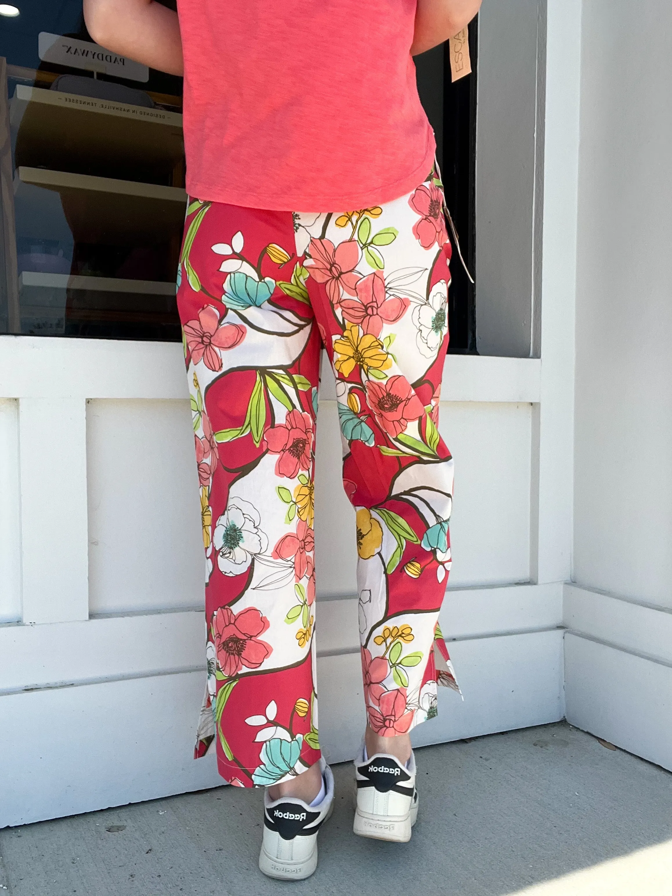 Escape Coastal Cotton Floral Resort Pant