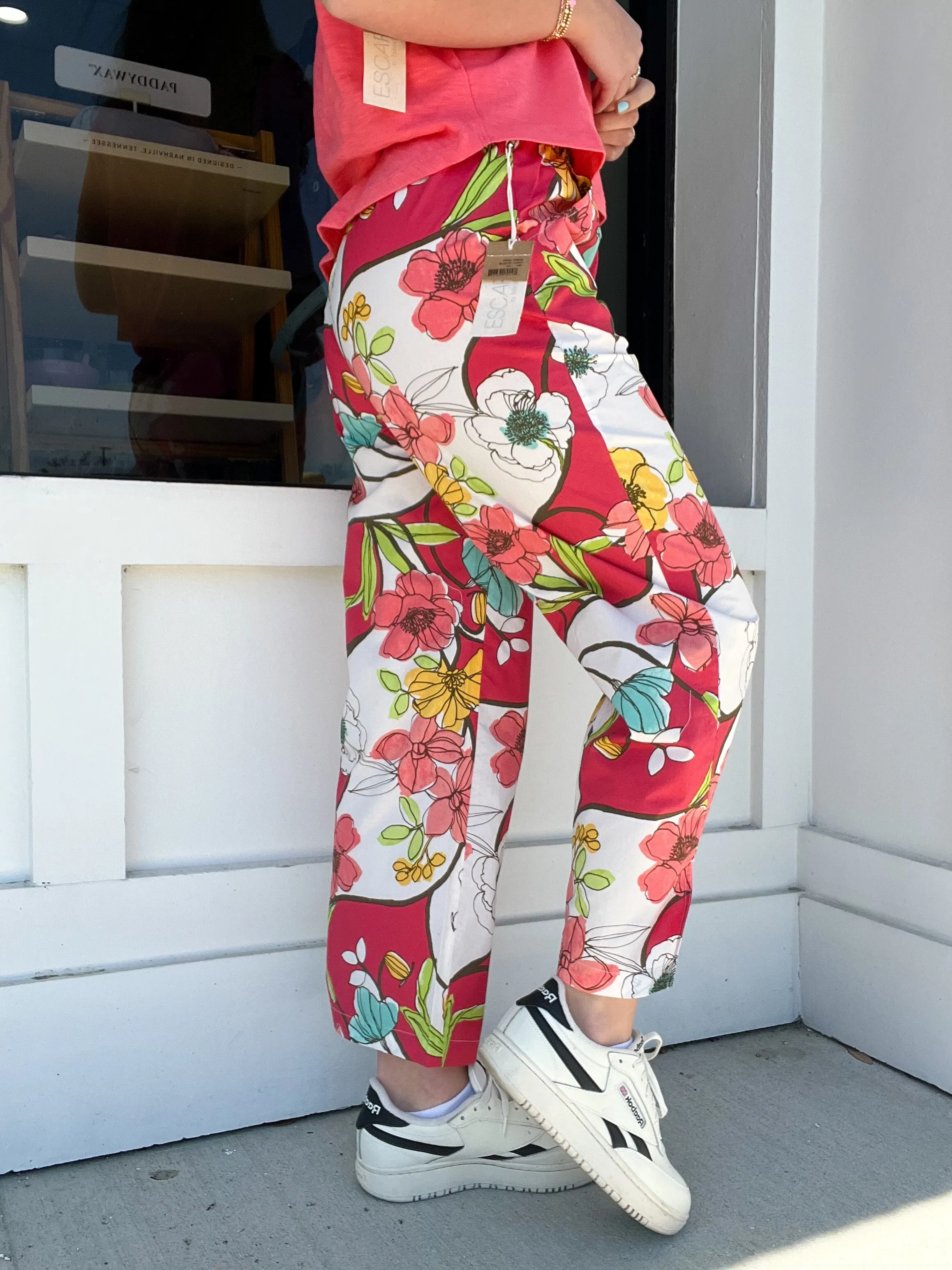 Escape Coastal Cotton Floral Resort Pant