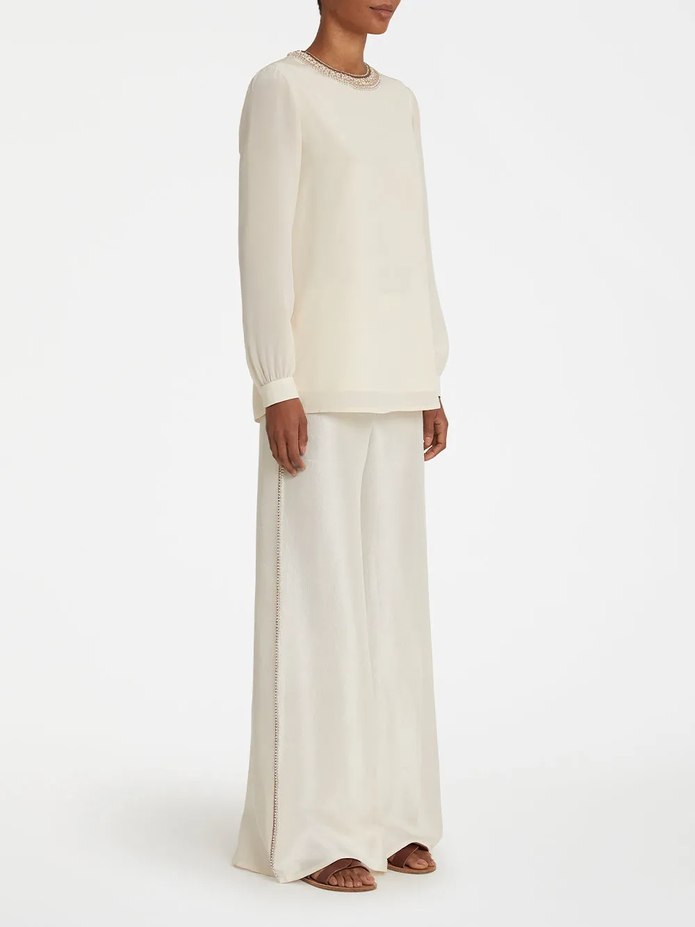 Etta Blouse with Embroidery Beads