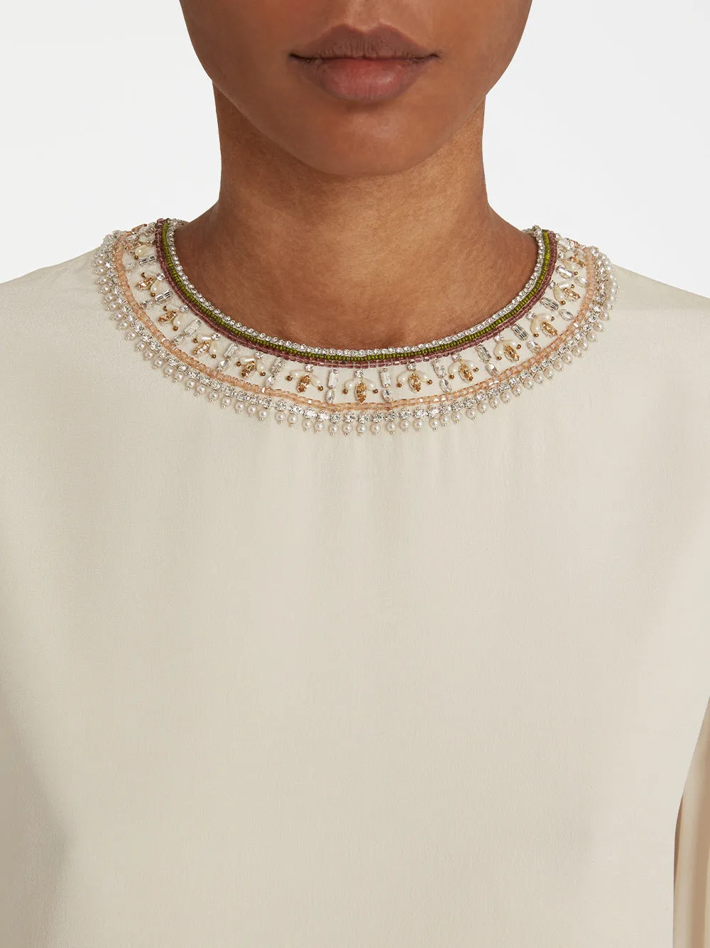 Etta Blouse with Embroidery Beads