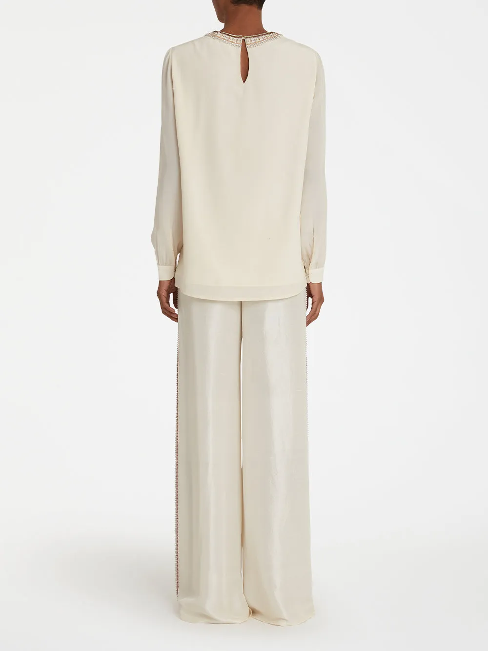 Etta Blouse with Embroidery Beads