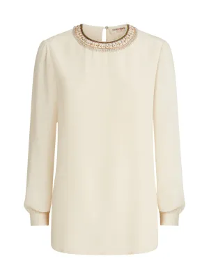 Etta Blouse with Embroidery Beads