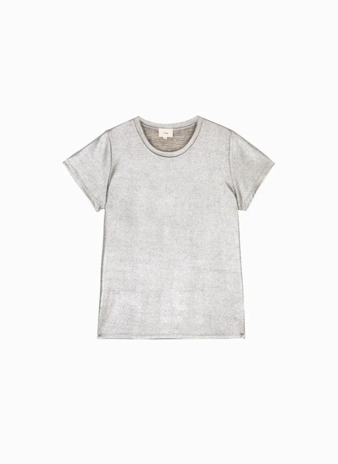 Frankie metallic Tee (silver)