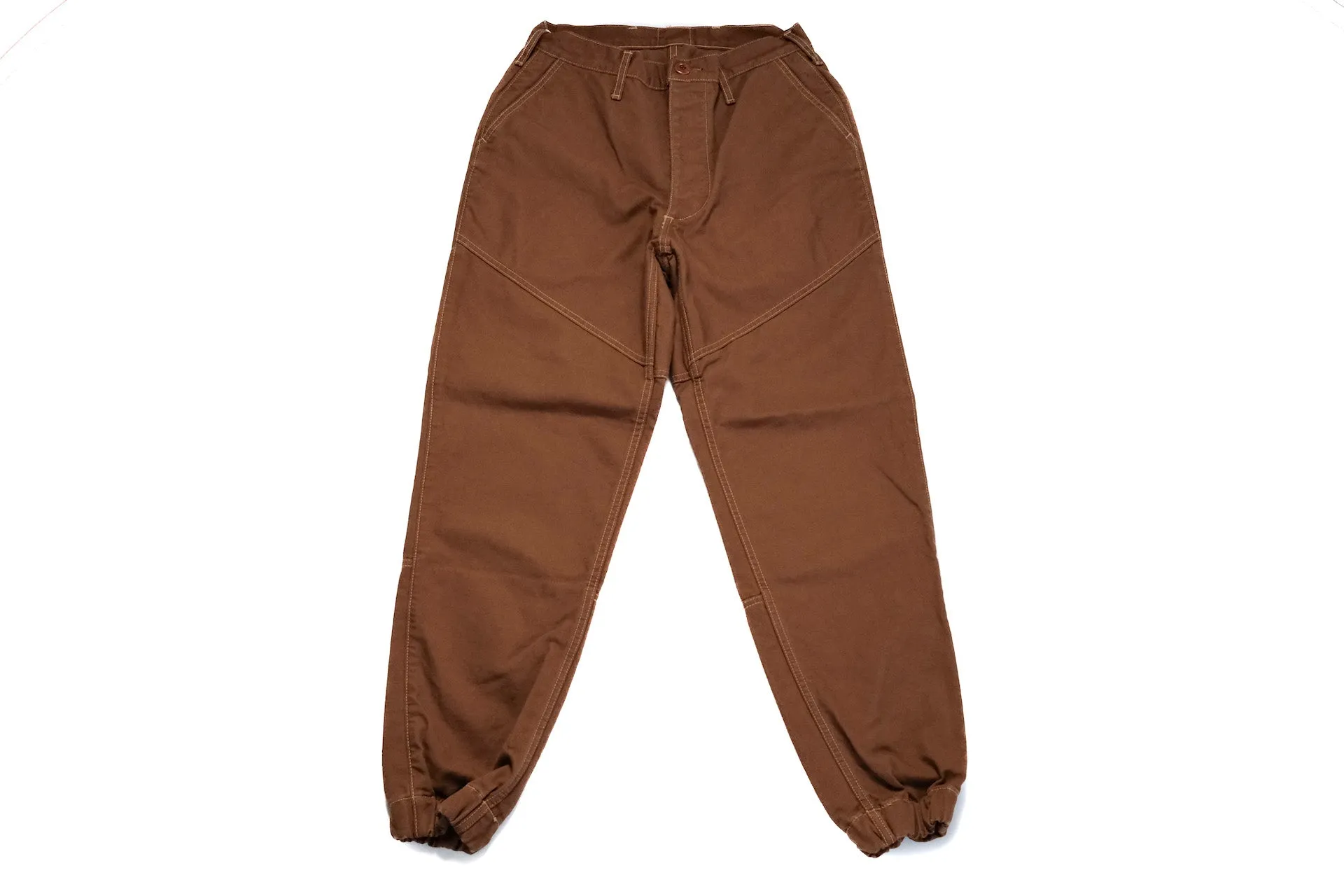 Freewheelers "Faller" Duck Canvas Trousers (Brown)