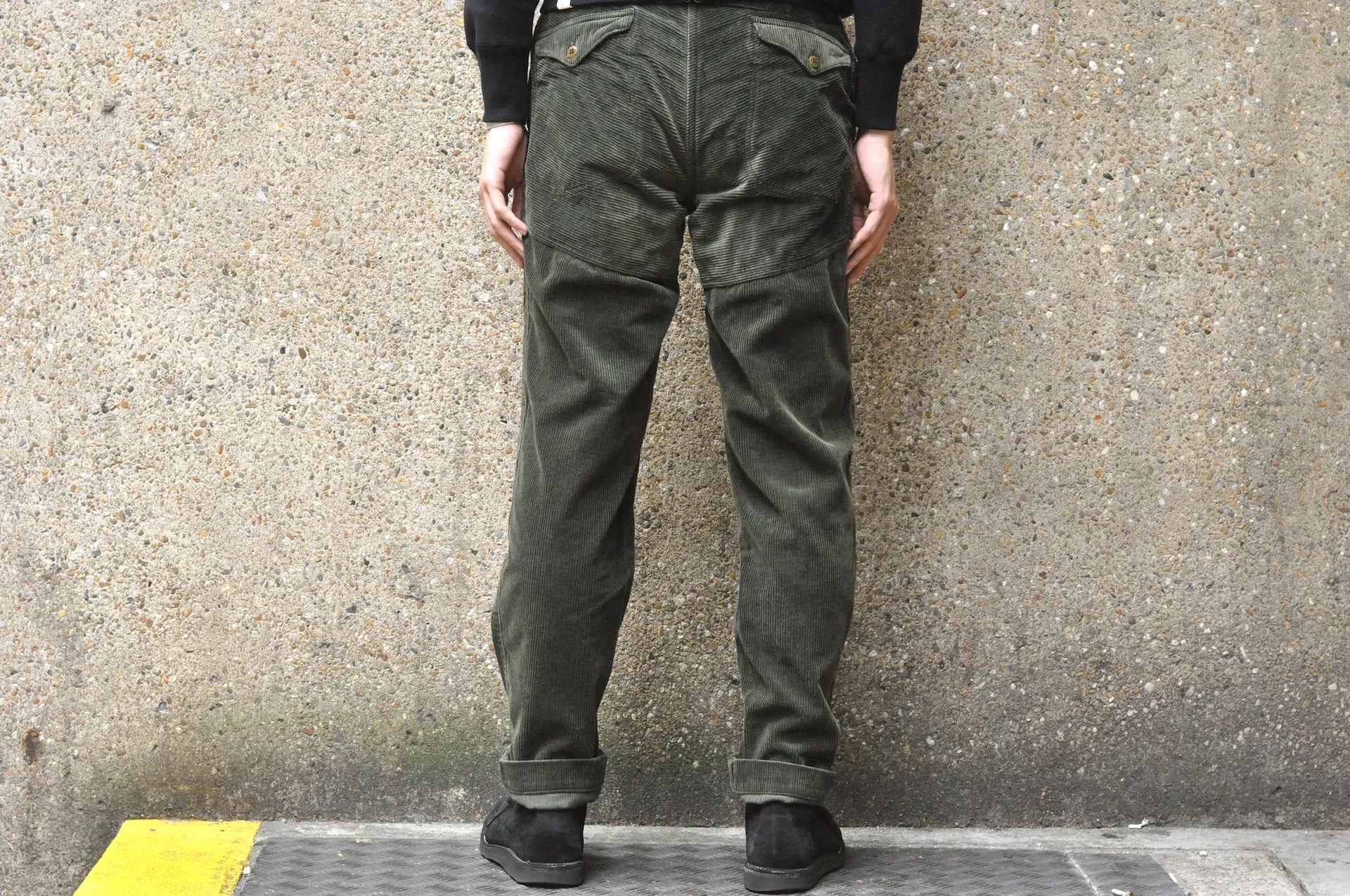 Freewheelers "Lumberjack" Heavyweight Corduroy Trousers (Forest Green)