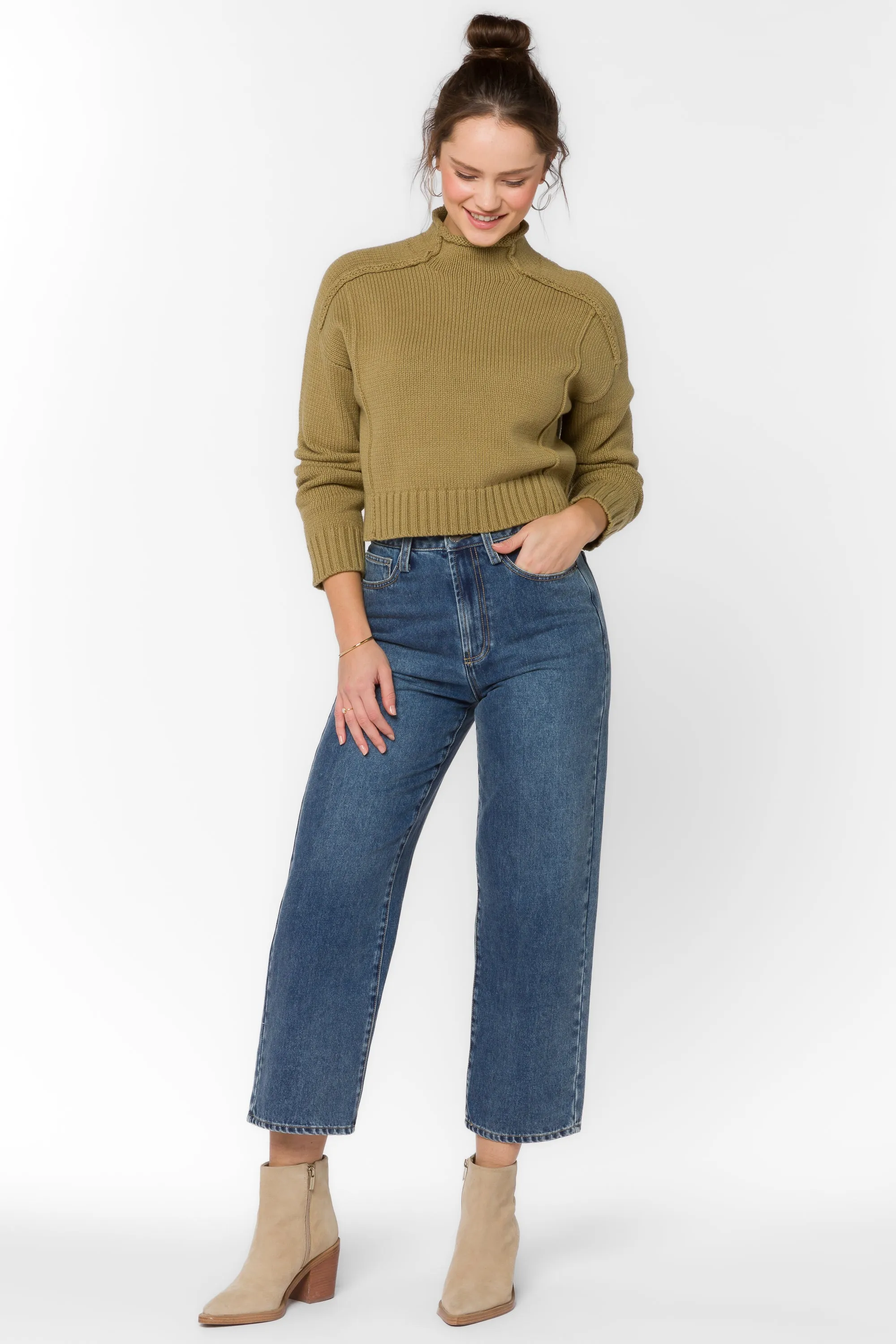 Goodwin Green Olive Sweater