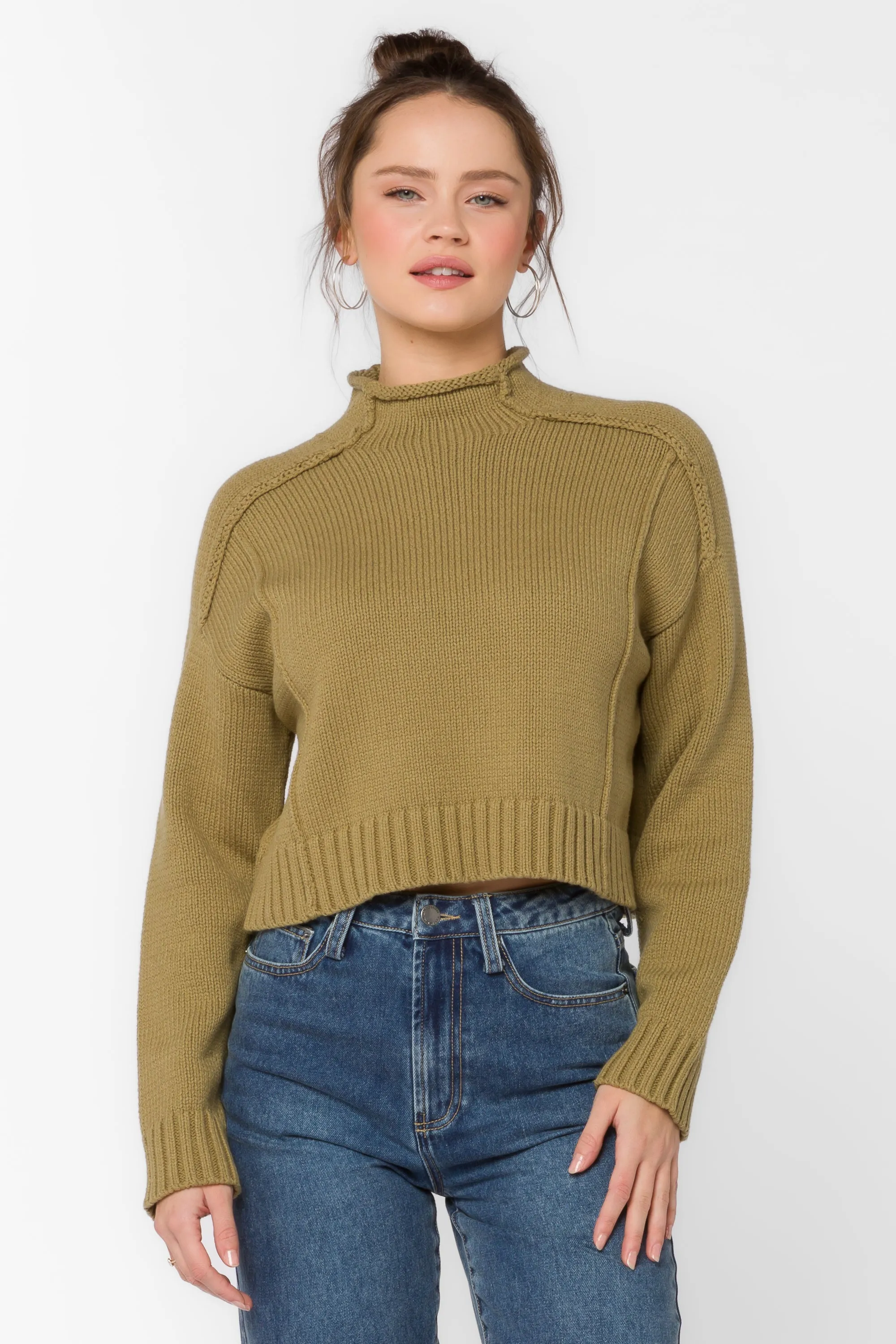 Goodwin Green Olive Sweater