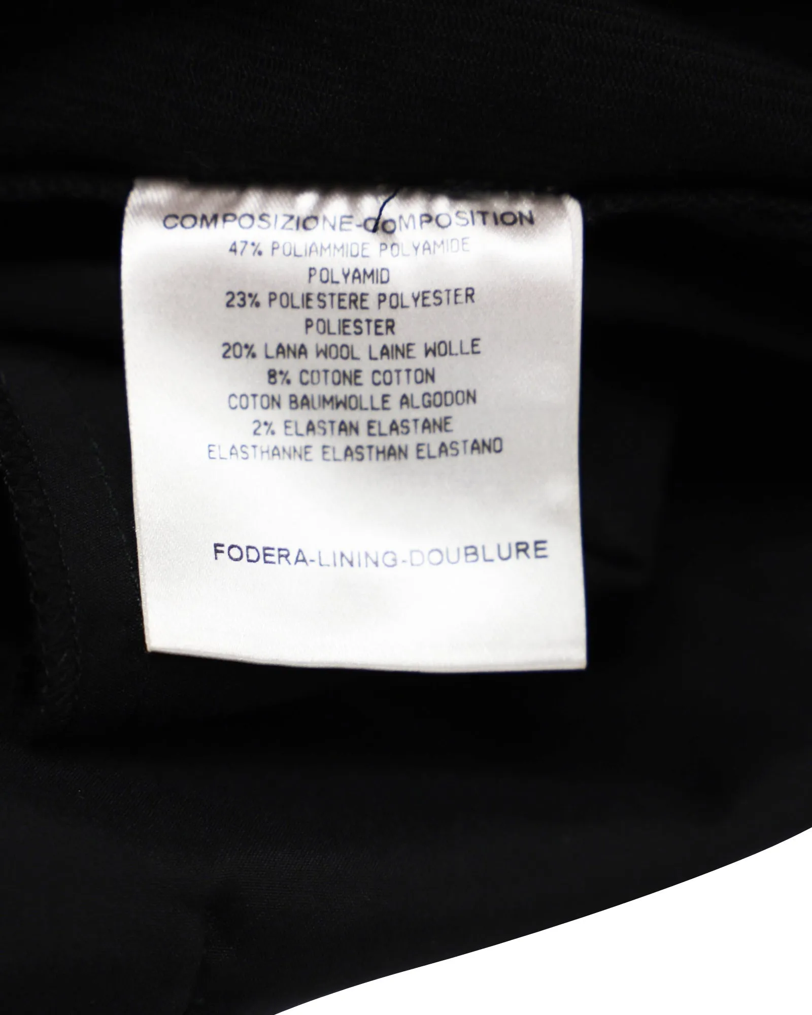 Gucci Black Pants with Silver Zip Detail in Black Nylon