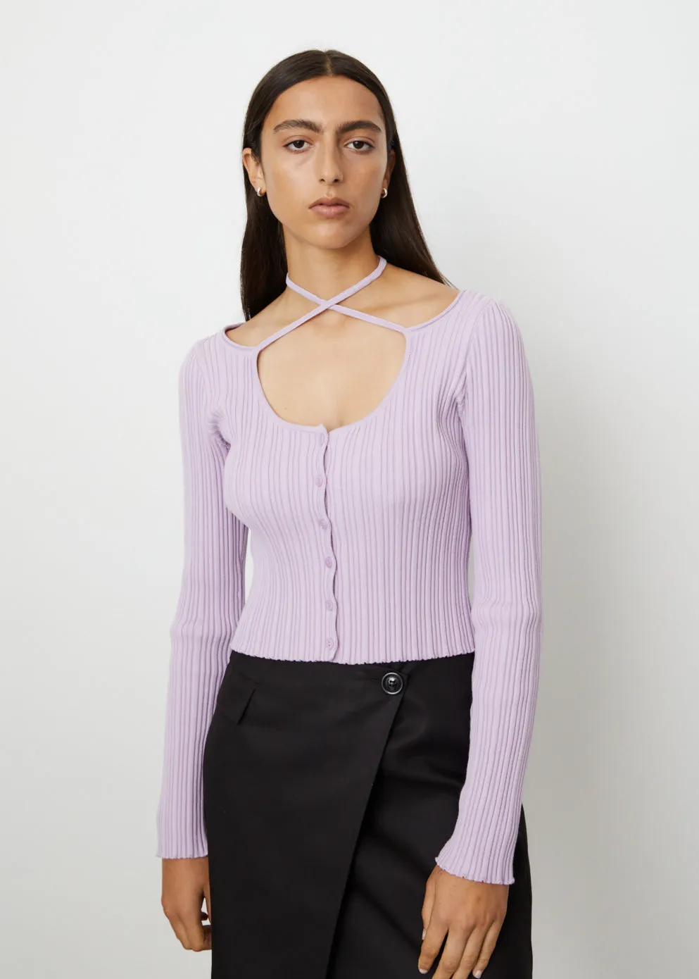 Hailey Rib Halter Top