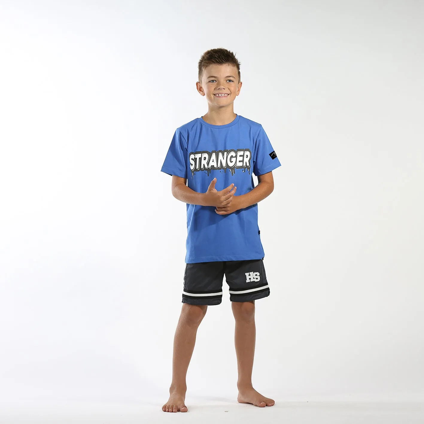 Hello Stranger Scoop SS Tee - Bright Blue