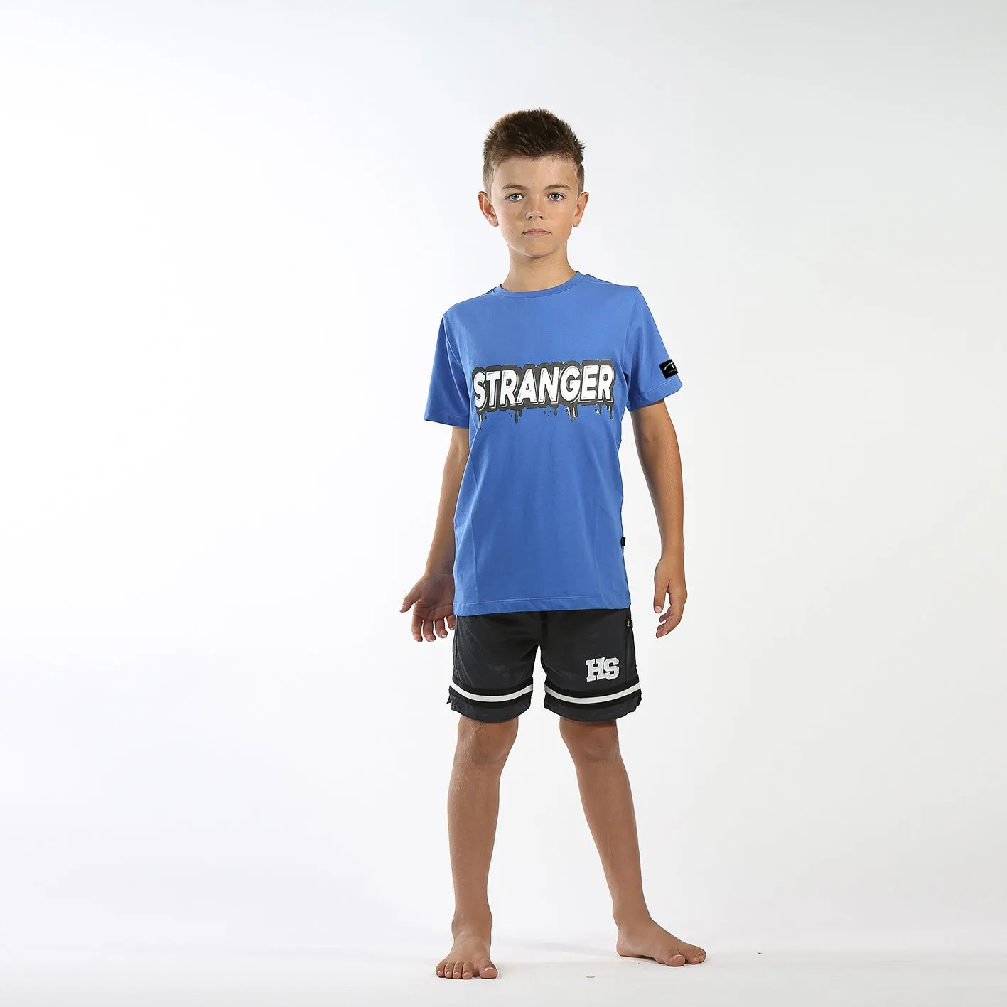 Hello Stranger Scoop SS Tee - Bright Blue