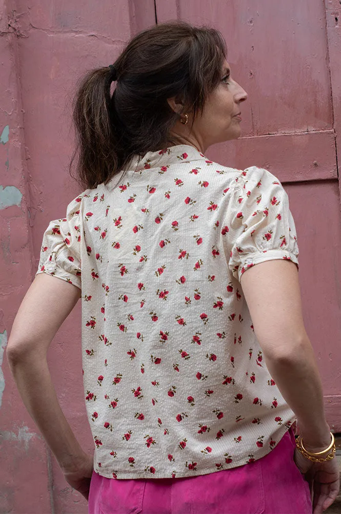ICHI Rosey Birch Blouse