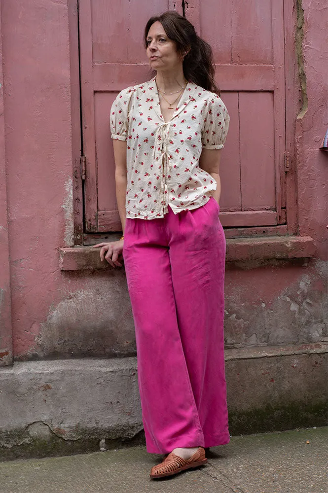 ICHI Rosey Birch Blouse