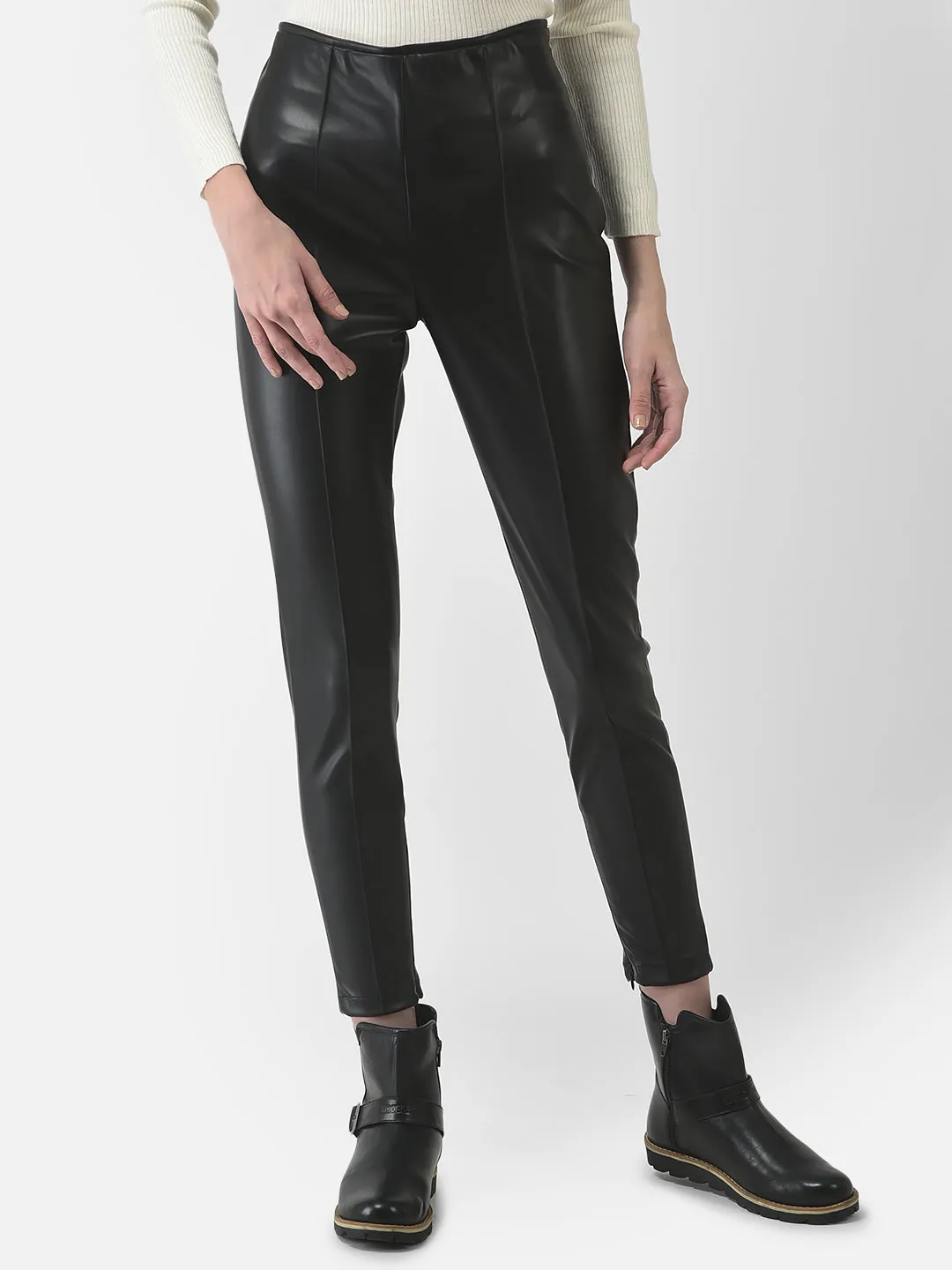 Imitation Leather Leggings