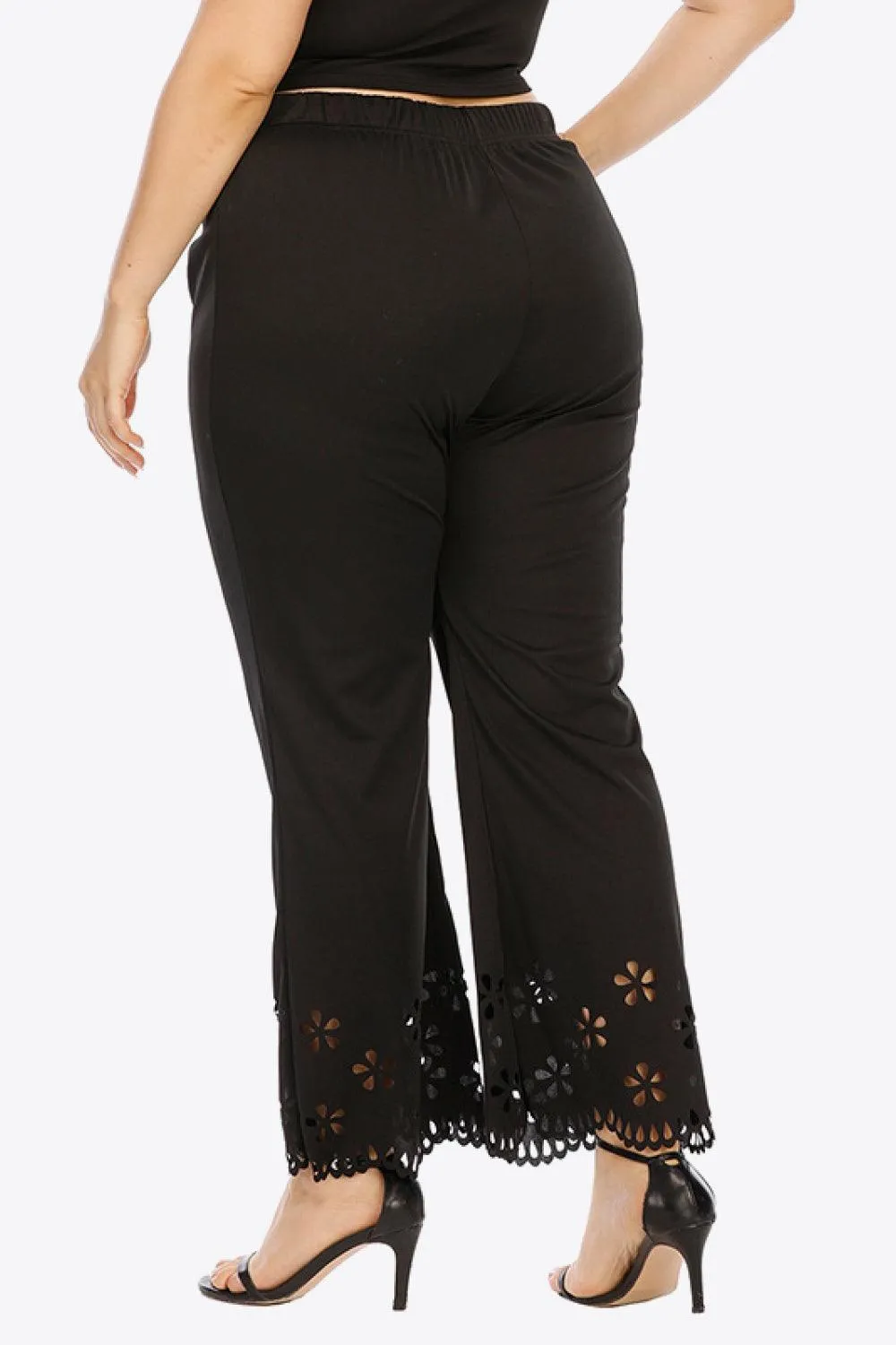 Just Perfect Crochet Plus Size Black Pants