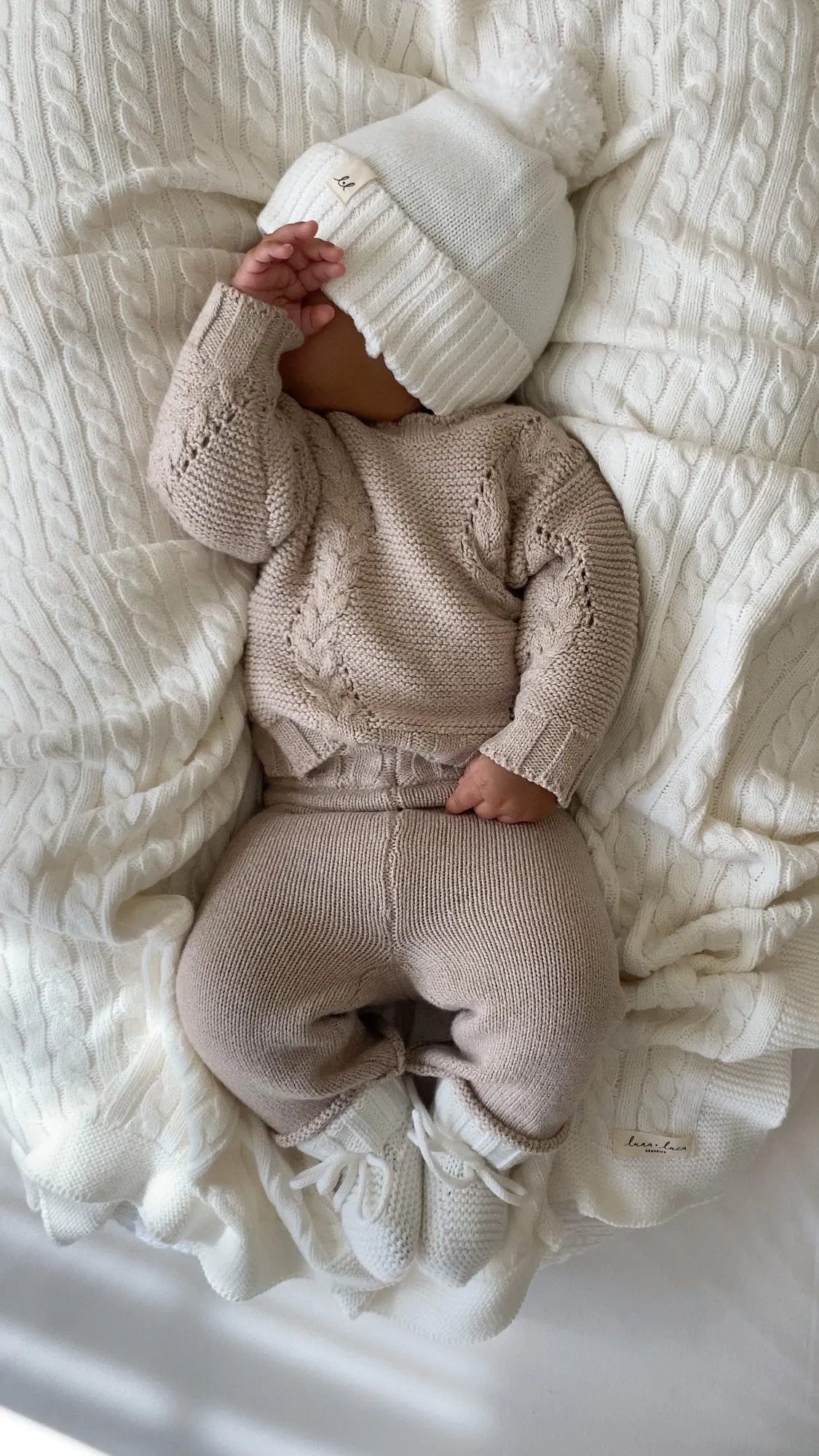 Knit Pants - Heather Beige