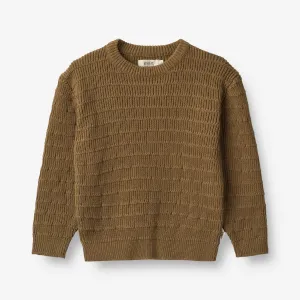 Knit Pullover Petro - green bark