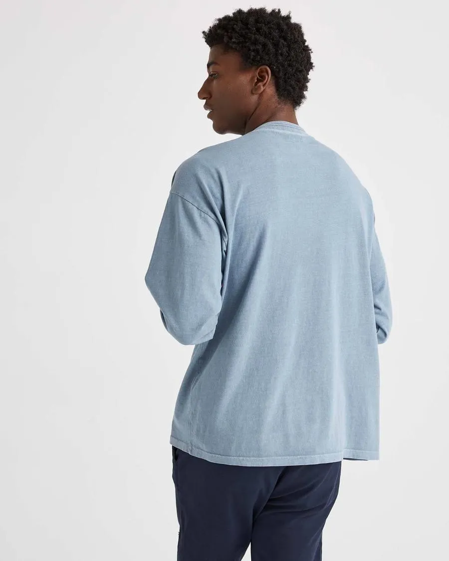 Long Sleeve Relaxed Tee (Blue Mirage)