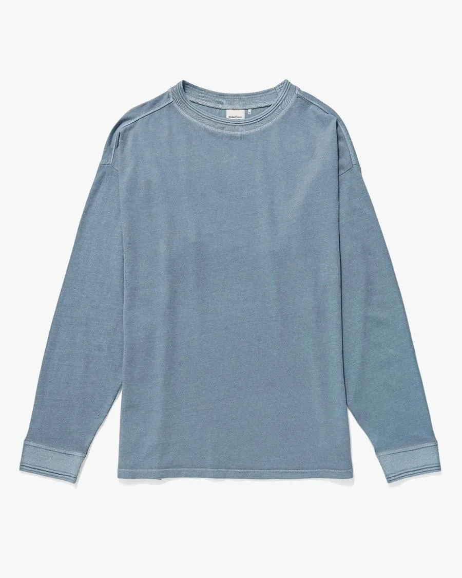 Long Sleeve Relaxed Tee (Blue Mirage)
