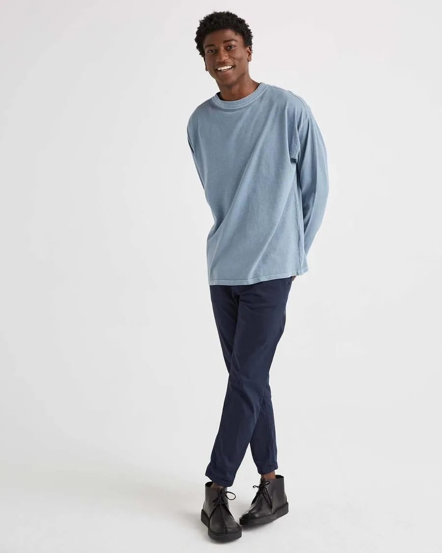 Long Sleeve Relaxed Tee (Blue Mirage)