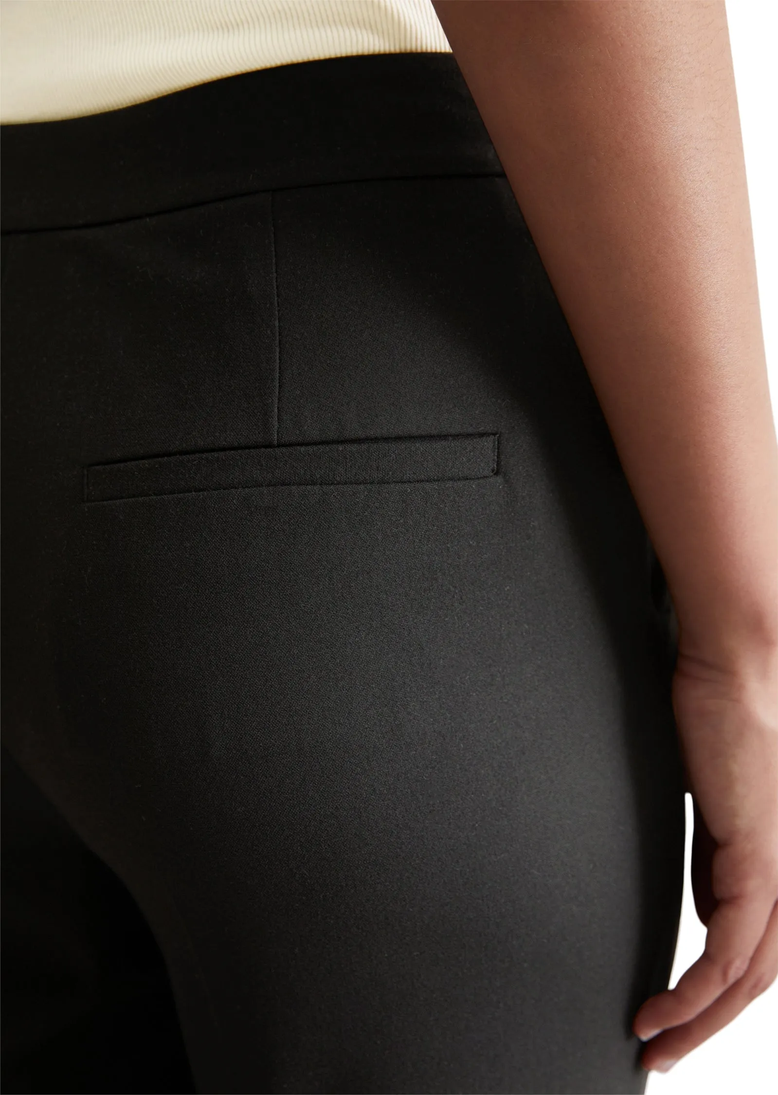 Marc O'Polo Cigarette Fit Trousers | Black
