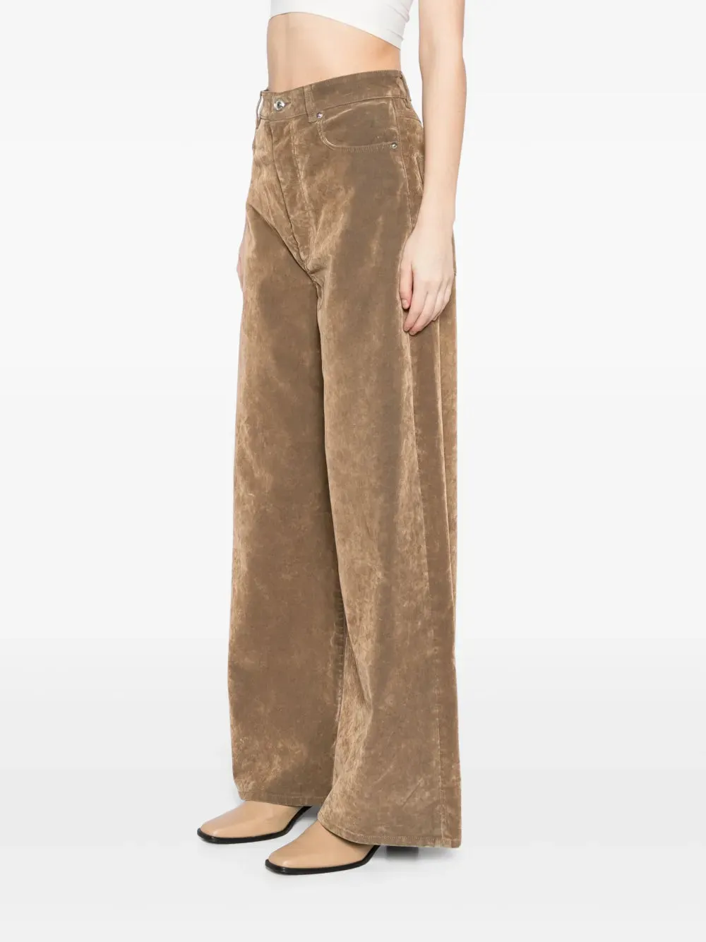 MAX MARA WOMEN Sportmax Wilson Denim Trousers Brown