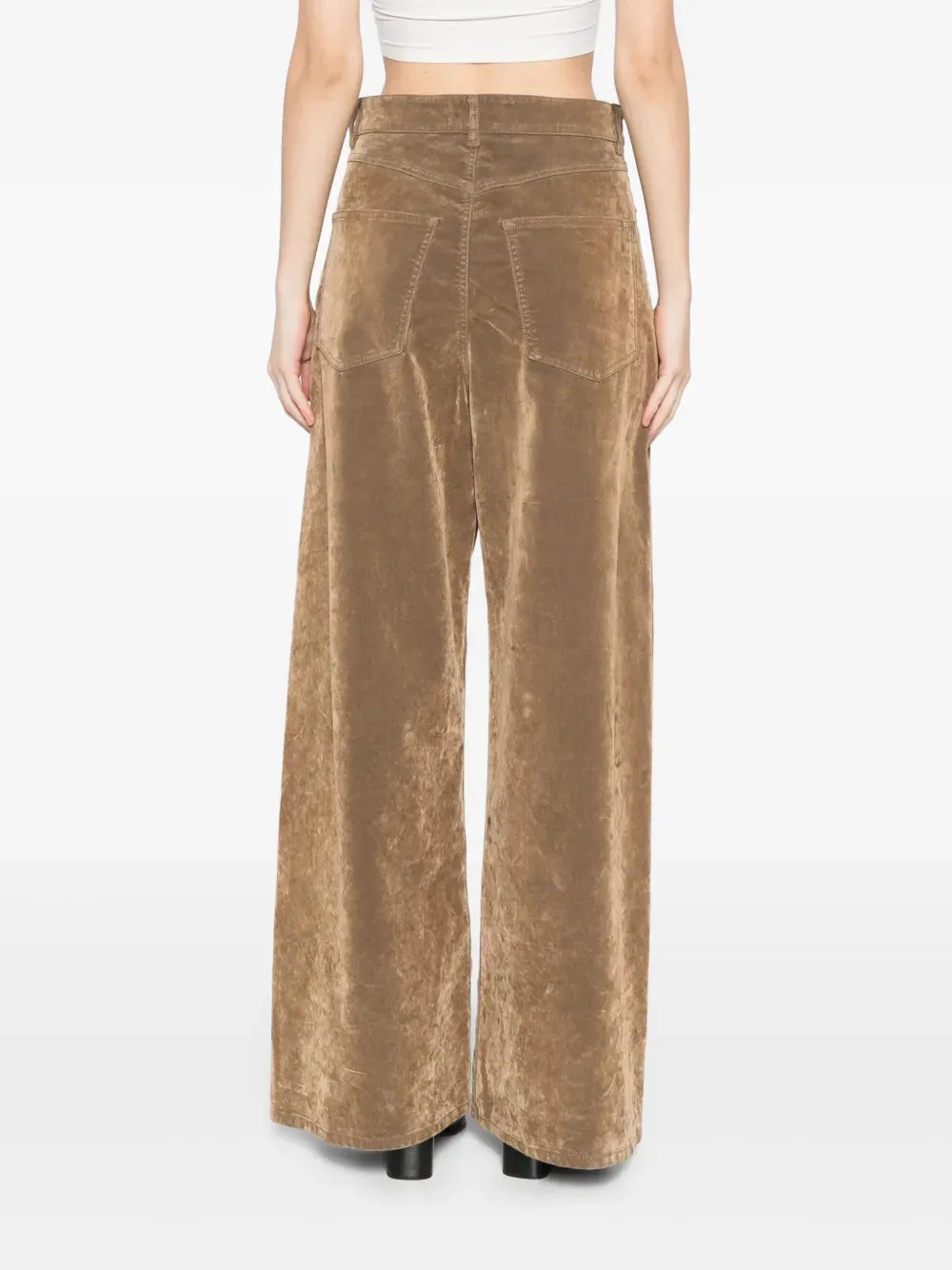 MAX MARA WOMEN Sportmax Wilson Denim Trousers Brown