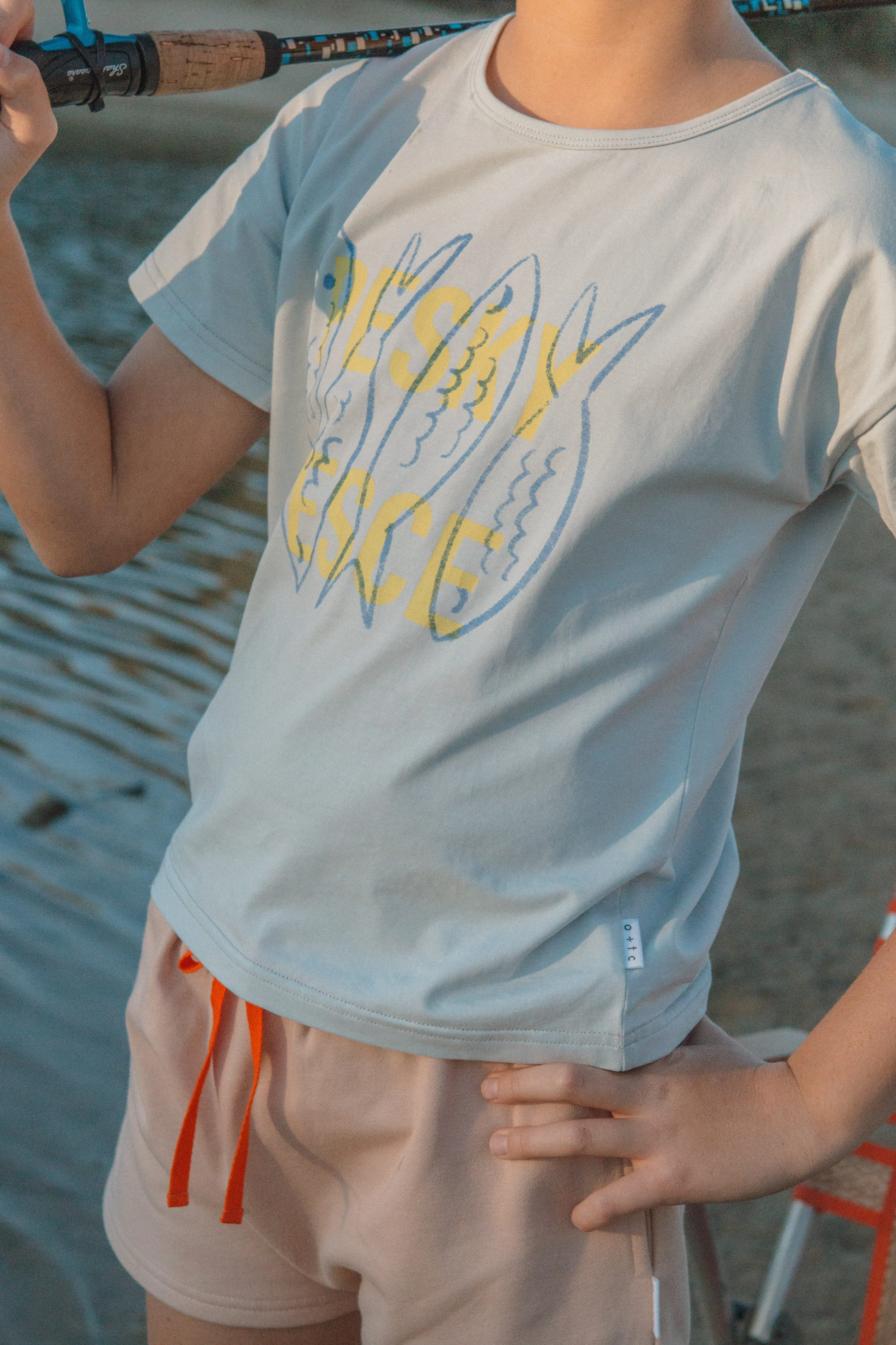 Pesce Relaxed Fit Tee- Yellow