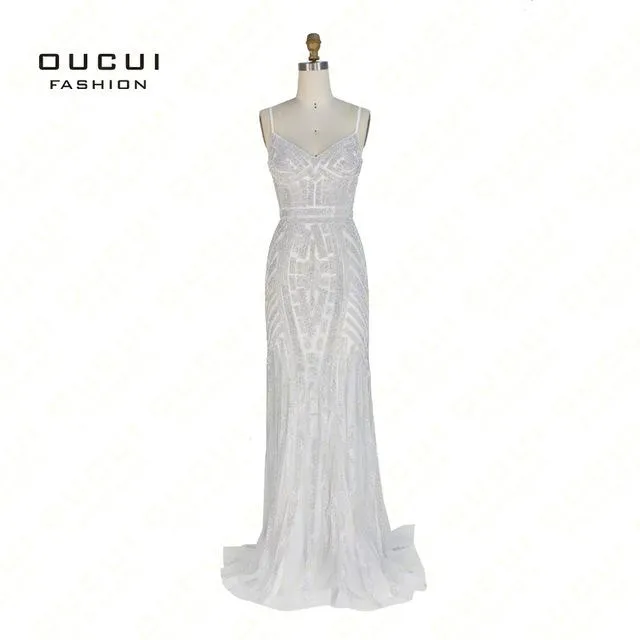 Real Photos Tulle Crystal Royal Blue Color Party Occasion Formal Long Evening Dress OL102829