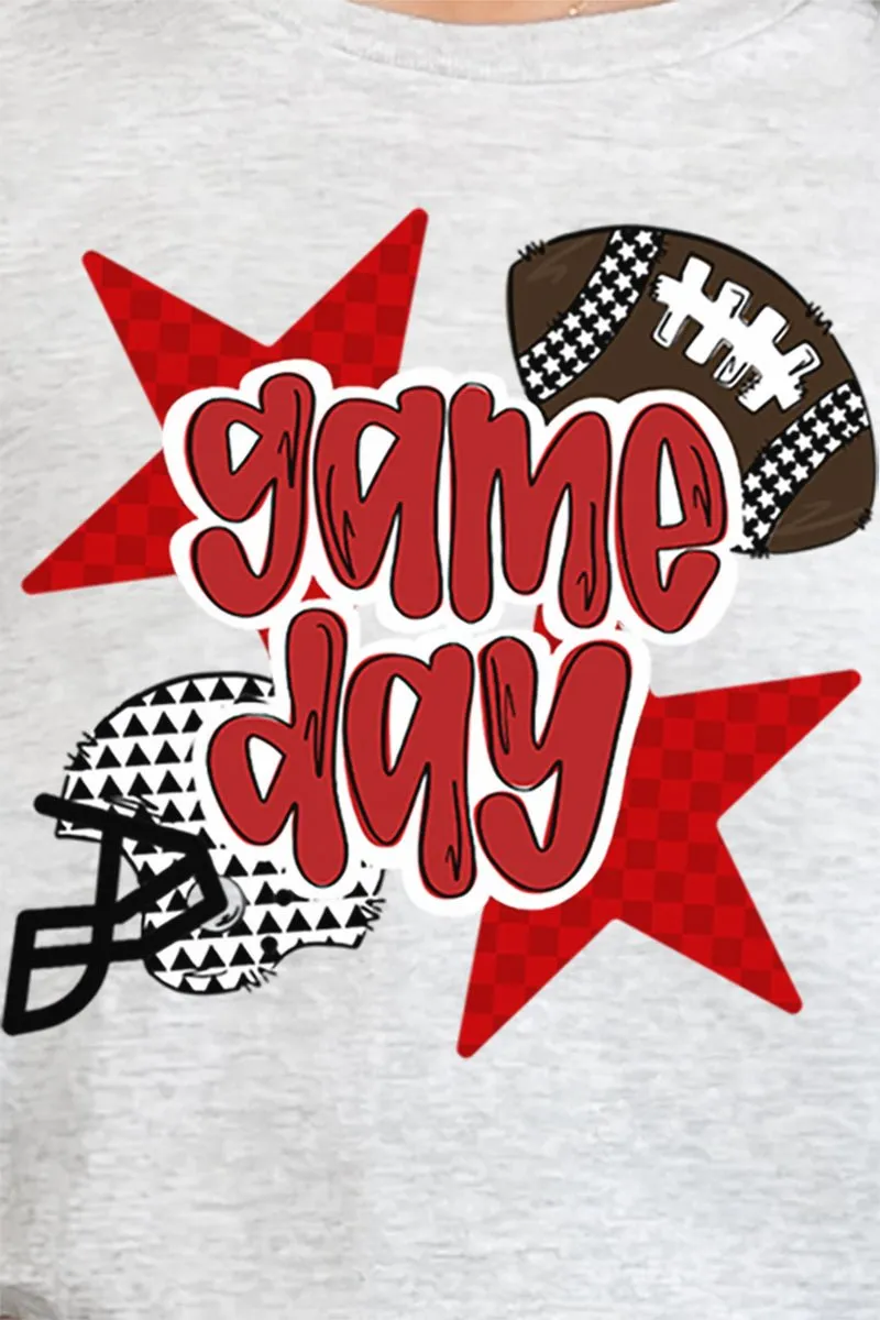 Red Football Fever Short Sleeve Relaxed Fit T-Shirt