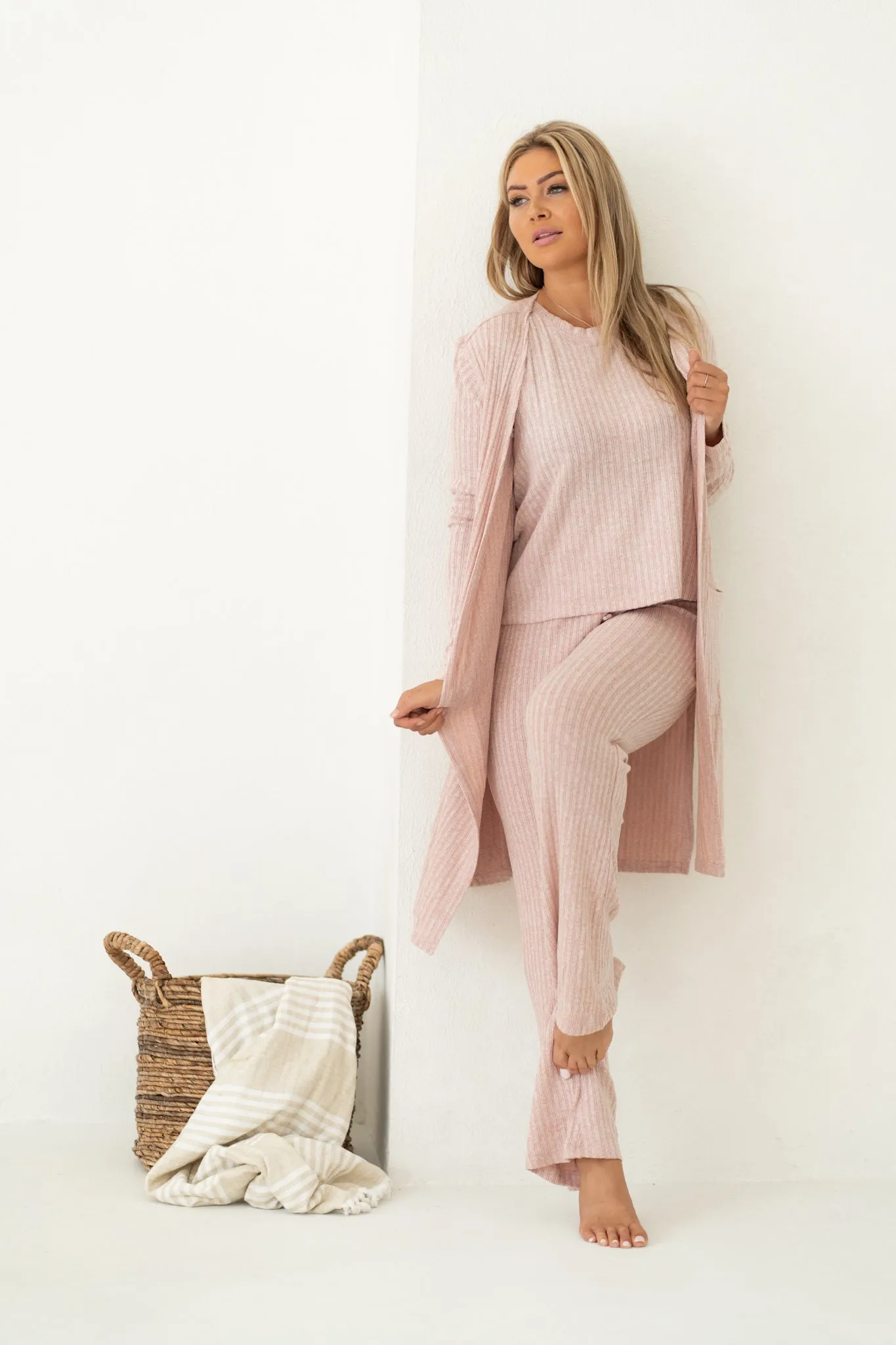Rosa Ribbed 3 Piece Lounge Set