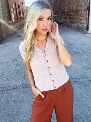 Sage The Label Dignity Buttondown Top