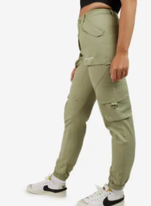 Sixth June Multi Pockets Cargo Pants, Kaki Kaki - Women's