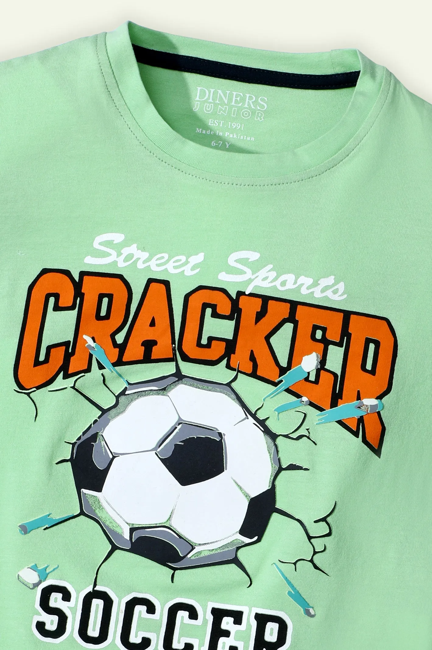 Soccer Ball Print Tees
