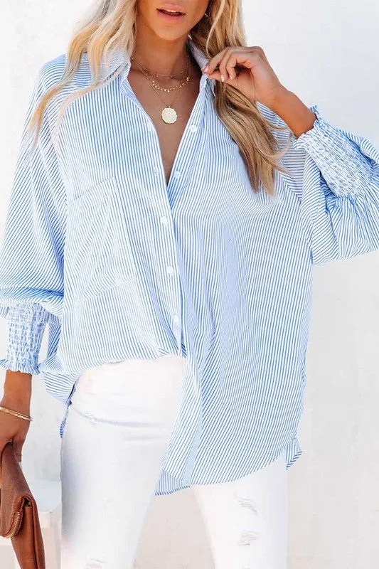 Staci Oversized Shirt Blouse