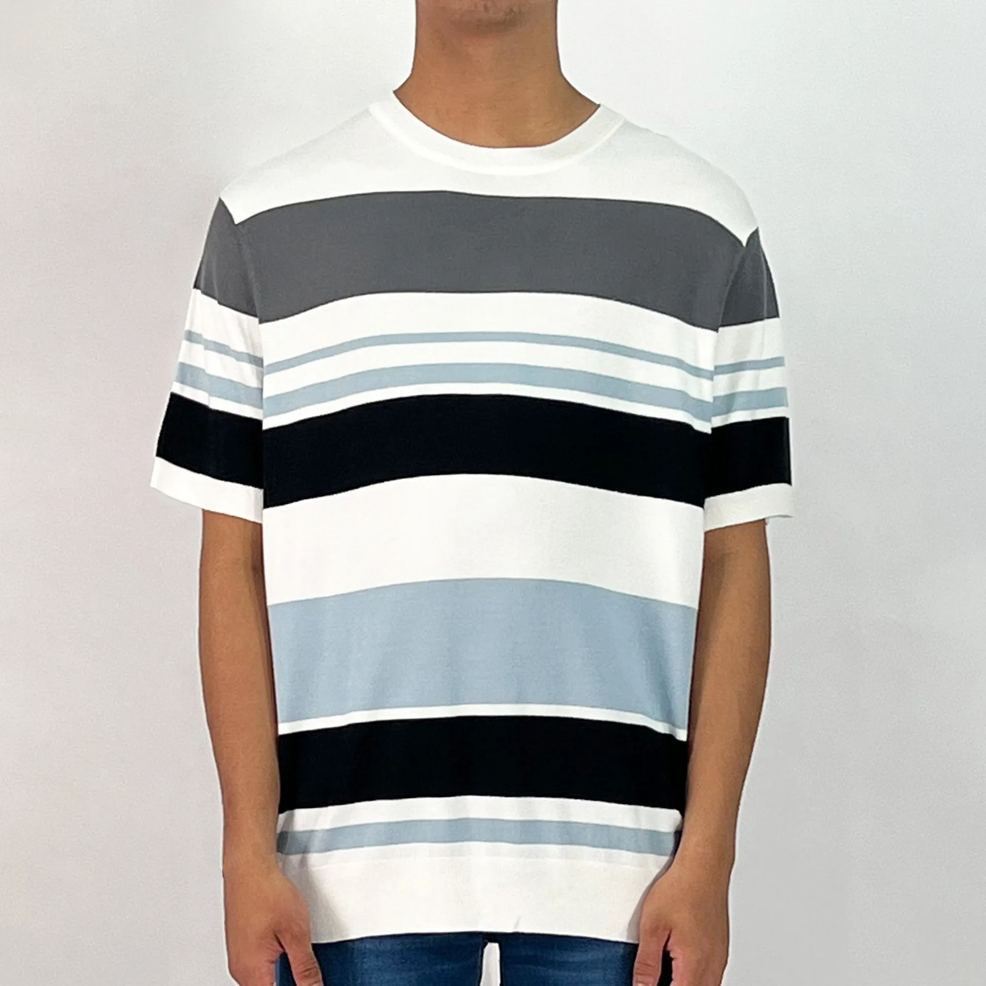 Stylistic Mr. Lee Men's Basic Tees Relaxed Fit 169313 (White)