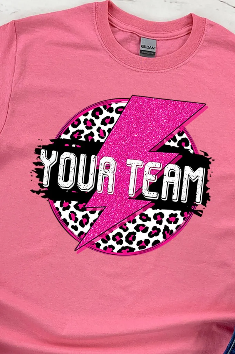 Team Strike Pink and Black Sleeve Relaxed Fit T-Shirt