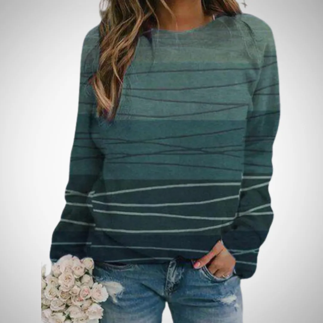 Teodora  Aqua Symphony Sweatshirt
