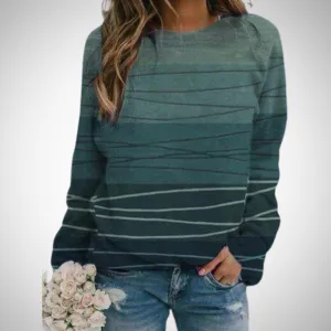 Teodora  Aqua Symphony Sweatshirt