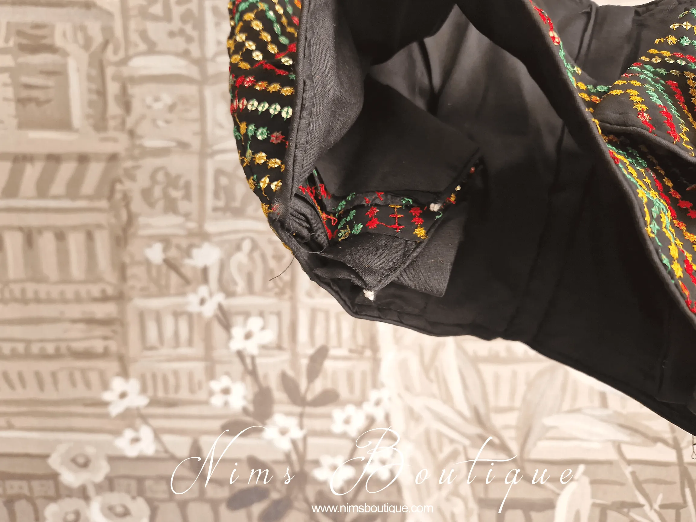 The NB Black Multicolour Blouse 16-18