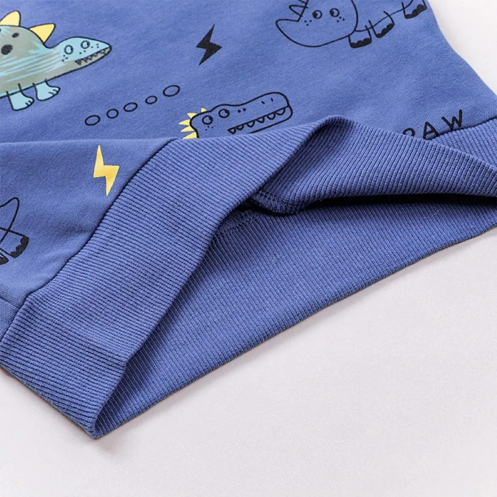 Toddler Boys Cartoon Animals Printed Top & Pants Boy Clothing Wholesale