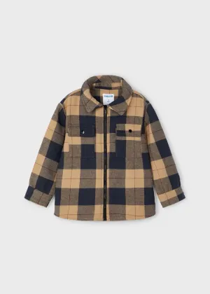 Toffee Jacket In Plaid Check by Mayoral