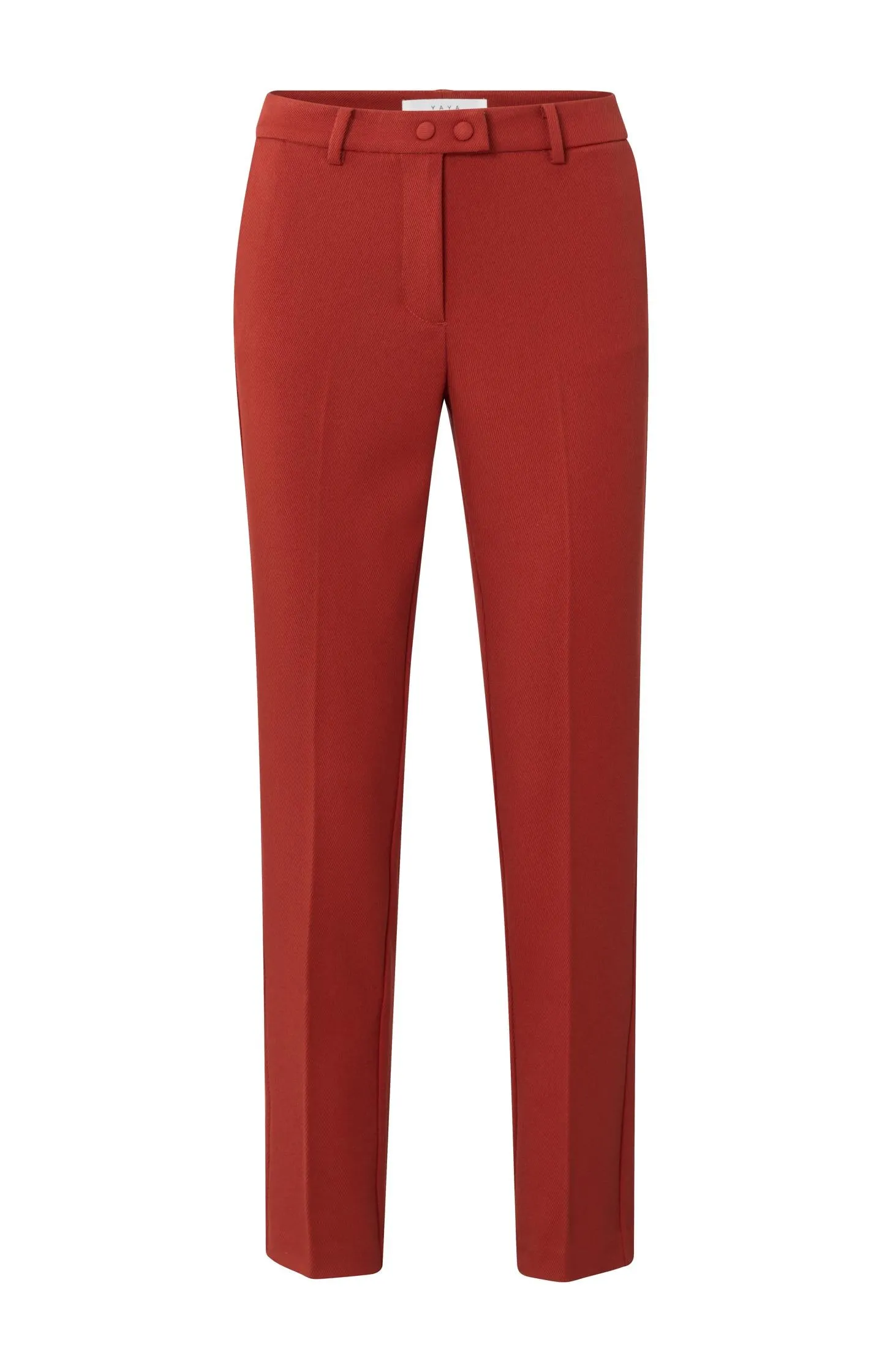 Twill stretch trousers with pockets and buttons